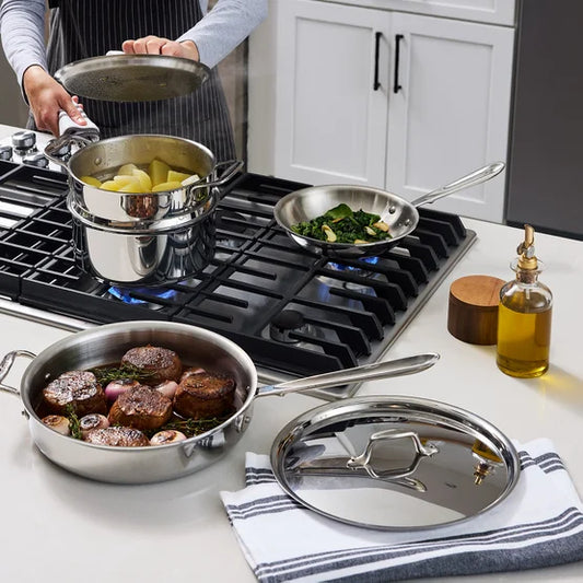 All-Clad D3 13-piece Stainless Steel Cookware Set